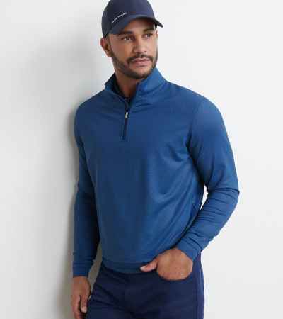 peter millar Perth Birdseye Performance Quarter-Zip